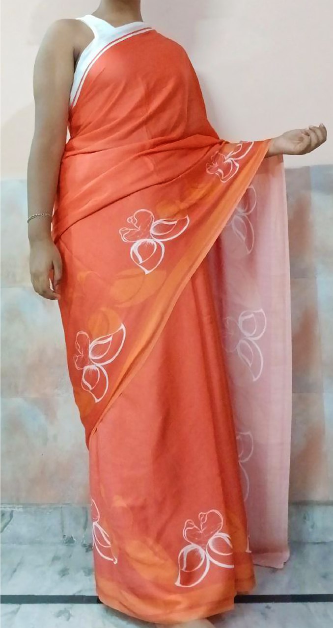 Premalap - Orange Soda Silk Saree