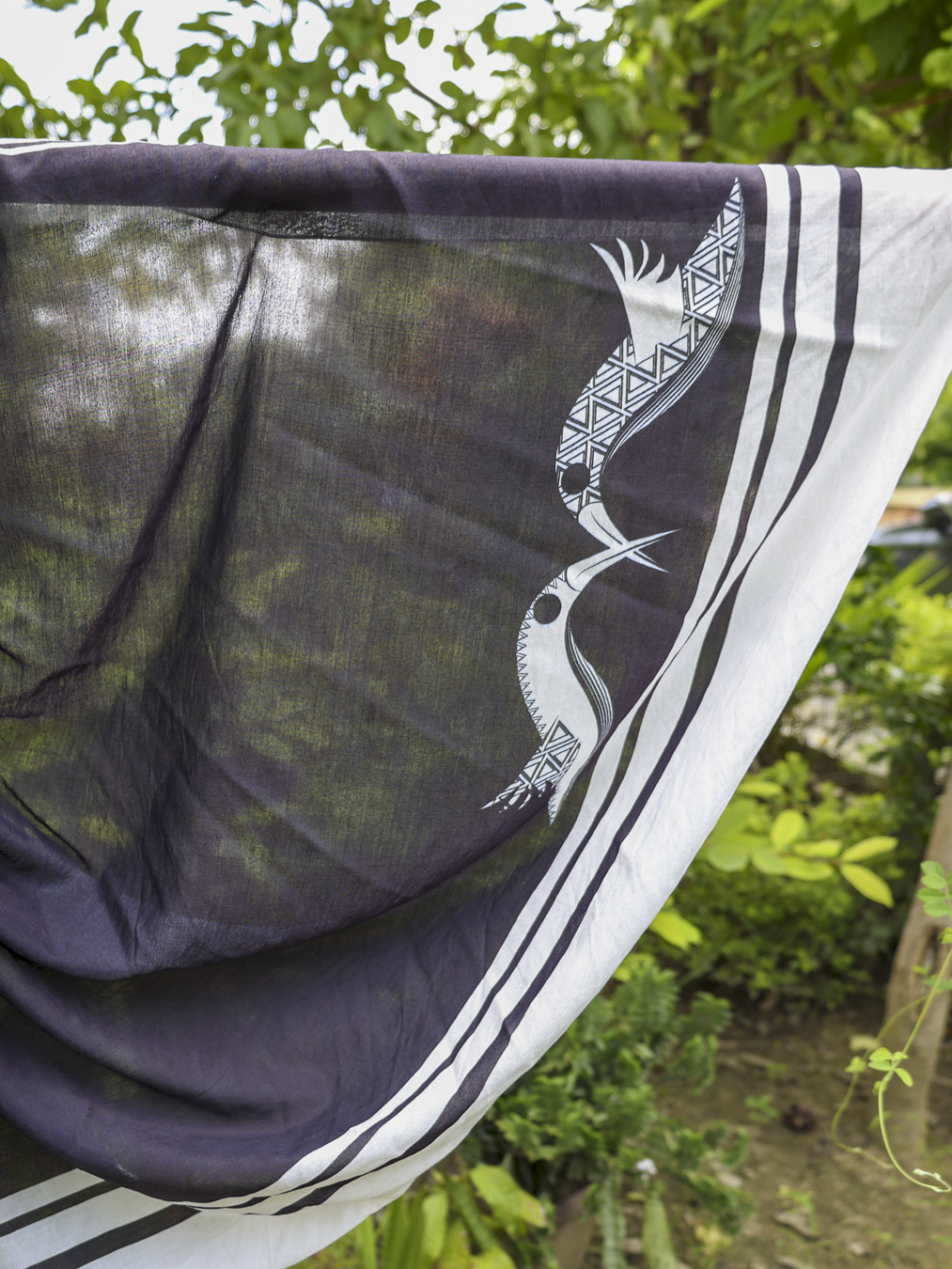 Gap Shap – Black Chanderi Silk Saree