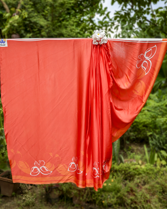 Premalap - Orange Soda Silk Saree