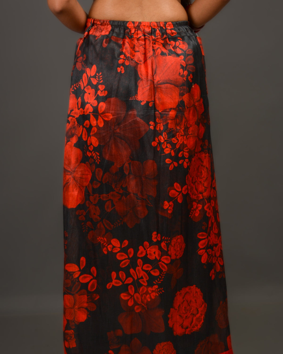 Surkh Pant Saree